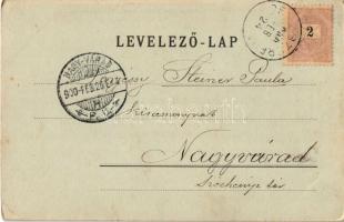 1900 Brassó, Kronstadt, Brasov; Református templom este. Julius Müller utóda kiadása / Calvinist chu...