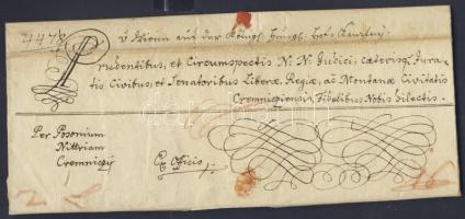 1780 Levél II József császár eredeti aláírásával / Letter with autograph signature of Emperor Josephus II