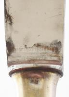 Ezüst (Ag) evőeszköz készlet 12 személyes, hiányos. 12 kanál, 12 villa, 8 kés. összesen nettó 1697 g...