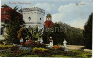 Félixfürdő, Baile Felix; Park részlet. Engel József kiadása / spa park (EK)