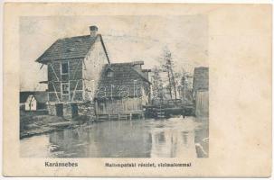 1913 Karánsebes, Caransebes; Malompataki részlet vízimalommal / mill (EK)