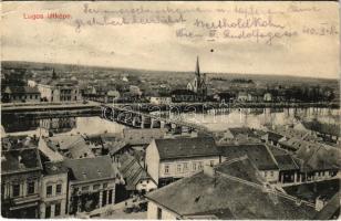 1912 Lugos, Lugoj; Első Délmagyarországi hazi kenyér sütöde, Jovanescu Traian üzlete. Sziklai Lajos kiadása / bakery, shops (EK)