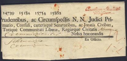 1792 Hivatalos levél a budai helytartó tanácstól Gróf Haller József eredeti aláírásával / Official cover from the Governing Council in Buda with autograph signature of Count József Haller