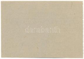 ~1940. "Darányi Kálmán Diákház" téglajegy 1P értékben T:XF