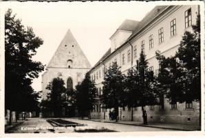 Kolozsvár, Cluj; Farkas utcai Református templom a kollégiummal / Calvinist church, boarding school