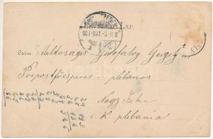 1901 Kászonfürdő, Kászonjakabfalva, Baile Casin; fürdő. Bogdán F. fényképész / spa (tűnyomok / pin m...