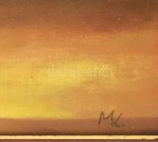 ML jelzéssel: Csendélet. Olaj, farost. Dekoratív fakeretben. 50×40 cm