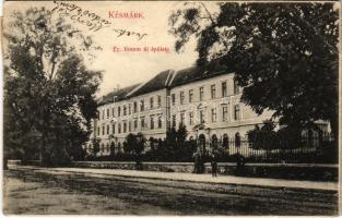 1908 Késmárk, Kezmarok; Evangélikus líceum új épülete. Schmidt R. C. kiadása / Lutheran grammar school (EB)