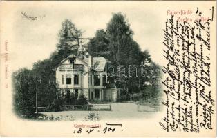 1900 Rajecfürdő, Rajecké Teplice; Gambrinus villa. Gansel Lipót kiadása / villa (EK)