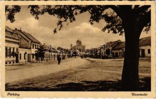 1942 Párkány, Parkan, Stúrovo; utca részlet, gyógyszertár / street view, pharmacy (EK)