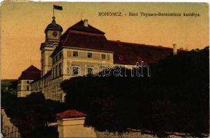 1919 Rohonc, Rechnitz; Báró Thyssen-Bornemissza kastély / castle (EK)