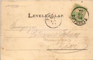 1905 Tiszolc, Tisovec; Tiszolc-völgyi fogaskerekű vasút Breznóbánya és Tiszolc között, nagy viadukt....