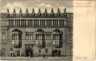 1917 Eperjes, Presov; A Rákóczy féle ház eredeti homlokzata / palace (EK)