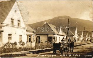 1929 Nyitra, Nitra; Zobor, Ulica 28 Rijna / utca / street view, villa. Rasofsky photo (fl)