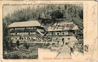 1903 Kászonfürdő, Kászonjakabfalva, Baile Casin; Töltőház. Bogdán F. fényképész / spa, mineral water spring, bottling house (EM)