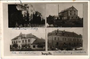 1940 Margitta, Marghita; Járásbíróság, Állami elemi iskola, Melki apátság rendháza, malom / county court, school, mill, convent (fl)