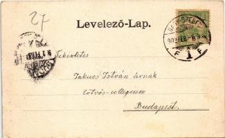 1902 Nagyszeben, Hermannstadt, Sibiu; Sächsisches Brautpaar und Bauernstube / Erdélyi szász házaspár...