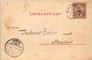 1901 Újegyház, Leschkirch, Nocrich; Evangélikus templom és piac tér. Hermann Römer kiadása / Marktpl...