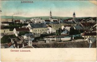 1912 Losonc, Lucenec; látkép. Redlinger kiadása / general view (EB)