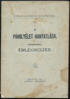 A páholyélet hanyatlása. Függelékül: emlékbeszéd. A Hajnal-Páholy Könyvtára VIII. Bp., 1912., Páholy,(Bichler-ny.), 36 p. Kiadói papírkötés, szakadt borítóval, foltos.