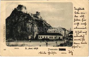 1898 (Vorläufer) Trencsén, Trencín; Ruine / vár. J. Deutsch kiadása / castle (EK)