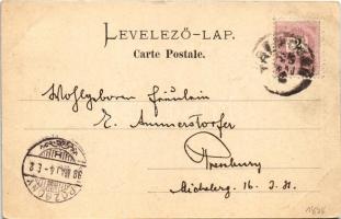 1898 (Vorläufer) Trencsén, Trencín; Ruine / vár. J. Deutsch kiadása / castle (EK)