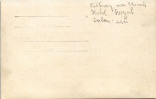 Pöstyén, Pistyan, Piestany; Hotel Royal szálloda, belső, pincérek és pincérnők / hotel, interior wit...