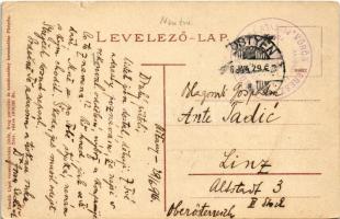 1916 Pöstyén, Pistyan, Piestany; Parancsoljon Uram, egy láda még szabad. Humoros montázs éjjeli szál...