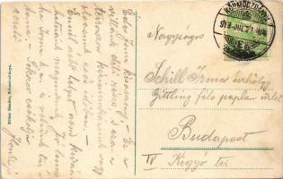 1913 Körmöcbánya, Kremnitz, Kremnica; Zólyomvölgy, Ferenc József nyaraló, vasút, gőzmozdony. Ritter ...