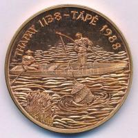Máté István (1952-) 1988. Tápé 850. évfordulójára / Thapay 1138 - Tápé 1988" kétoldalas, bronz ...