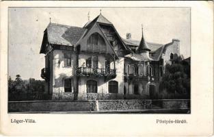 1909 Pöstyén, Pistyan, Piestany; Löger villa / villa (EB)