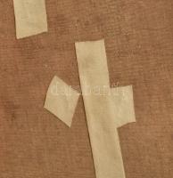 Olvashatatlan jelzéssel: Csendélet. Olaj, vászon. Javított, sérült. Dekoratív, sérült fakeretben. 49...