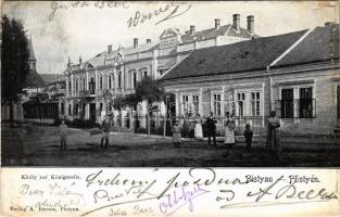 1902 Pöstyén, Pistyan, Piestany; Király sor, Király villa. A. Bernas kiadása / Königszeile / street view, villa (fl)