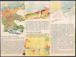 cca 1930-1940 Német utazási prospektus + boríték