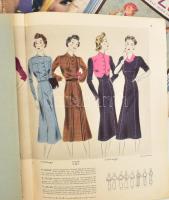 cca 1926-1939 Vegyes divatújság tétel: Divatszemle, Párisi Divat, Tündérujjak, stb., összesen kb. 20...