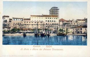 Split Port and building with scaffold