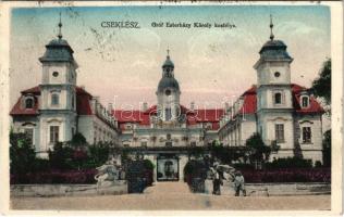 1924 Cseklész, Ceklís, Bernolákovo; Gróf Eszterházy Károly kastély / castle