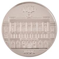 Lebó Ferenc (1960-) 1996. "MKB (Magyar Külkereskedelmi Bank) Rt." jelzett Ag emlékérem kap...