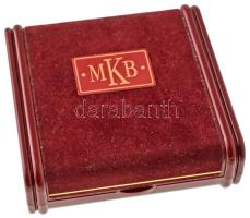 Lebó Ferenc (1960-) 1996. "MKB (Magyar Külkereskedelmi Bank) Rt." jelzett Ag emlékérem kap...