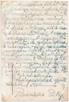 1936 Középhídvég, Közép-Hídvég (Tengelic); Bernrieder kastély. Hátoldalon Bernrieder Elly levele és ...