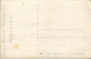 1918 Kaposvár, Körmenet, katonai zenekar. photo (EK)