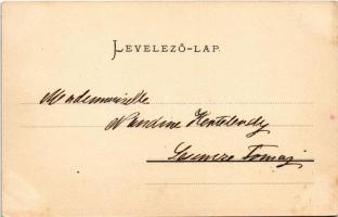 1903 Badacsony, vaskapu, bazaltoszlopok. Mérei Ignác kiadása