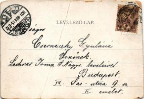 1901 Pécel, Péczel; Kelecsényi kastély. Heller M. kiadása (b)