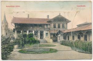 1911 Csíz, Csízfürdő, Kúpele Cíz; Igazgatósági épület. Leporellólap 10 képpel / spa, directorate office. leporellocard with 10 pictures (r)