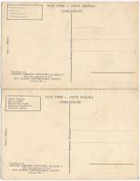 2 db RÉGI Magyar Cserkész Szövetség képeslap Márton Lajos grafikáival / 2 pre-1945 Hungarian scout a...