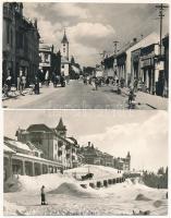 34 db MODERN fekete-fehér felvidéki város képeslap az 1950-es évekből / 34 modern Upper Hungarian (now Slovakian) black and white town-view postcards from the 50&#039;s