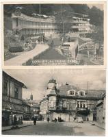 34 db MODERN fekete-fehér felvidéki város képeslap az 1950-es évekből / 34 modern Upper Hungarian (n...