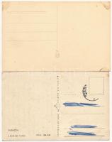 34 db MODERN fekete-fehér felvidéki város képeslap az 1950-es évekből / 34 modern Upper Hungarian (n...