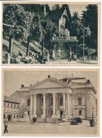 15 db MODERN fekete-fehér erdélyi város képeslap az 1950-es és 60-as évekből / 15 modern Transylvanian black and white town-view postcards from the 50's and the 60's