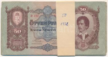 1932. 50P (11x) nem eredeti kötegelővel T:F,VG Adamo P14